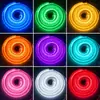 Nova fita de LED de veludo de mink transfronteiriça com iluminação circular de 360 graus, fita de LED de pelúcia com luz RGB colorida fluida