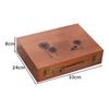 Caja de Madera Rectangular de Madera Maciza Caja de Madera Retro con Cerradura Caja de Almacenamiento Caja de Almacenamiento de Madera Caja de Almacenamiento de Escritorio con Cerradura