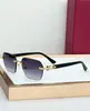 Ct0623 Óculos de Sol Masculino de Luxo Sem Aro Novo Estilo de Rua Anti-UV Óculos Ópticos Femininos da Moda