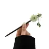 Horquilla Antigua de Imitación de Sándalo de Alta Calidad Broche Elegante para el Cabello Borla de Madera Accesorios para el Cabello Paso a Paso Hanfu Cheongsam