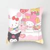 Cojín de Sofá Respaldo Dibujos Animados Cintura Regalo Decoración de Dormitorio Hello Kitty Gata Chica Corazón Rosa