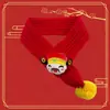 Bufanda linda de Año Nuevo para Gatos y Perros, Accesorio Navideño de Reno para Mascotas, Calentador de Cuello Festivo Rojo para Perros Pequeños