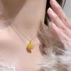 Colar Oval Geométrico Flor de Zircônia Dongdaemun Corrente de Clavícula Estilo Frio Exquisito Colar de Luxo Leve de Alta Qualidade para Mulheres