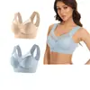 Chaleco de encaje sin aros de acero de talla grande, ropa interior con cierre lateral fino, sujetador ajustable fruncido con leche, venta directa de fábrica transfronteriza