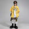 Ropa de Moda Street Dance Ropa de Hip-Hop para Actuación Infantil Traje de Hiphop Infantil Ropa de Actuación Street Dance Genial para Niños y Niñas Verano