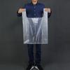 Bolsa de plástico transparente blanca para alimentos, bolsa desechable portátil tipo chaleco, bolsa tipo chaleco, bolsa para llevar, bolsa práctica.