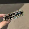 Accesorios para el Cabello Estilo Dongdaemun Coreano Clip para el Cabello Súper Brillante con Pedrería de Cristal Pinza de Pato Pinza Lateral Pinza Bb Pasador Adorno para el Cabello