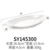 Plato Rectangular para Barbacoa, Plato para Sushi, Plato para Platillo Frío para Hot Pot de Restaurante de Carne, Vajilla de Melamina, Plato Blanco Imitación Porcelana