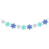 Banner de Copos de Nieve Brillantes País de las Maravillas Invernales Decoración Navideña Guirnalda de Festival Invernal Accesorios para Fotos Fiesta Decoración del Hogar