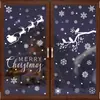 Decoraciones Navideñas Amazon Ciervo Soñador Copo de Nieve Pegatinas Estáticas Colibrí Casa de Nieve Feliz Navidad Pegatinas para Vidrio
