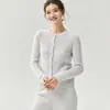 Suéter de cachemira de punto trenzado para mujer, estilo sencillo, cuello redondo, cárdigan 100% cachemira pura, prenda exterior tejida, suéter cálido y adelgazante para otoño