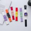Para Correa de Apple Watch Amazon Explosivo Transfronterizo iwatch Reloj con Correa Deportiva de Silicona de Dos Colores