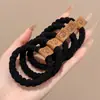 Elástico de Cabelo para Rabo de Cavalo Alto Estilo Coreano de Primavera, Corda de Cabelo Durável, Simples para Mulheres, Elástico de Cabelo de Alta Qualidade