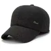 Gorra de Pato de Invierno para Hombres de Mediana Edad y Mayores Gorra de Béisbol Gruesa con Protección para los Oídos Cálida y a Prueba de Frío para Exteriores para Hombres Papá Anciano con Forro de Terciopelo