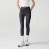 Calça de Yoga Feminina Cintura Alta Levanta Bumbum Cintura de Gel Pêssego Tamanho Grande Justa Calça Fitness Calça Esportiva de Micropressão Leggings para Corrida