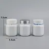 Botella de empaque al por mayor de fabricante 120ml con tapa de aluminio, botella dispensadora de sustancias sólidas de 42 mm, botella de plástico sellada engrosada, botella para tabletas