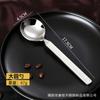 Juego de cuchillo y tenedor para carne de estilo europeo con mango cuadrado grueso de estilo occidental, tenedor y cuchara para fruta y postre, cuchillo y tenedor de acero inoxidable.