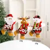 Colgante de muñeco de Santa Claus transfronterizo DIY Muñeco de nieve de tela Muñeco para decoración de árbol de Navidad Colgante de muñeco
