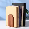 Suporte de Livros Simples de Madeira Maciça Nórdica Organizador de Mesa Criativo para Estudantes, Suporte Extensível para Livros