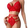 Comercio Exterior Transfronterizo Estilo Nuevo Europeo y Americano Lencería Sexy Encaje Malla Calado Lencería Sexy Set Venta al por Mayor
