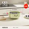 Cesta de Ralo de Cozinha, Sala de Estar Doméstica, Cesta de Frutas à Prova de Poeira de Grande Capacidade com Tampa, Cesta Lavadora de Legumes Filtrável de Camada Dupla Multifuncional