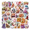 Set completo de pegatinas de comida de dibujos animados realistas dibujadas a mano para agendas, fundas de teléfono y botellas de agua, pegatinas decorativas impermeables al por mayor