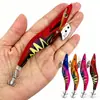 ShareShark Kit com 5 Ganchos de Lula Luminosos, 13,2 cm 20g 3,5oz # Iscas para Pesca de Camarão, Camarão Artificial Duro para Pesca