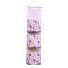 Bolsa de Almacenamiento Colgante de Algodón y Lino con Tres Bolsillos, Bolsa de Almacenamiento para Colgar en la Puerta para Artículos Varios, Bolsa de Pared para Dormitorio de Estudiante, Almacenamiento Simple para Teléfono