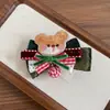 Accesorios Navideños para el Cabello de Oso Retro Texturizado Diadema para Niña Peineta de Lazo Hecha a Mano Adorable Cuernos Diadema para Niños