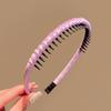 Faixas de Cabelo Coreanas Infantis para Meninas, Faixas de Cabelo Antiderrapantes com Dentes para Arrumar Cabelos Soltos, Tiara Fofa para Menina, Acessórios de Cabelo
