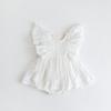 Ropa de Verano 2026 Mameluco de Algodón con Encaje Bordado para Niñas Vestido de Bebé de Manga Corta Conjunto de una Pieza de Manga Corta para Recién Nacidos