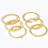 Hebilla de Herradura en Forma de U de Acero Inoxidable Pulsera Hidráulica para Mujer, Moda Transfronteriza Joyería de Oro de 18 Quilates, Pulsera Elegante de Diseño Personalizado