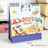 Calendario 2027 Diseño Lindo de Dibujos Animados Calendario de Escritorio en Relieve Año del Caballo Cuaderno de Escritorio Calendario Diario