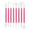 Set de herramientas de modelado con arcilla de plástico de 8 piezas transfronterizo, materiales de arte para niños, cuchillo de modelado con arcilla, herramientas de arcilla para manualidades DIY de modelos