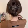 Pinza de pico de pato de alta gama con estampado floral de leopardo estilo coreano 2026 nuevo clip para el cabello para mujer, accesorio para el cabello con pinza de garra recta para la parte posterior de la cabeza