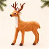 Adornos de Ciervo Navideño Decoraciones Navideñas Ciervo Sika Simulado Accesorios de Decoración Navideña Adornos de Muñeco de Reno Navideño