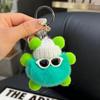 Suministro transfronterizo de piel de conejo Rex auténtica, pequeña bola de carbón, elfo, lindo muñeco de peluche, bola de carbón, colgante, llavero, bolso, colgante pequeño