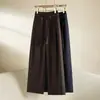 Pantalones de pierna ancha de moda nuevos de otoño hechos a medida, de cintura alta, adelgazantes, adecuados para ir al trabajo, casuales, holgados, versátiles, simples, de pierna ancha estilo traje