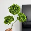 Flor Artificial com 3 Cabeças, Hortênsia de Haste Única, Adereço de Fotografia para Salão de Casamento no Jardim, Arranjo de Flores para Celebrações de Casamento, Flor Artificial