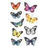 Adesivos de Tatuagem Coloridos de Borboleta para Venda por Atacado, à Prova d'Água e Duradouros, Adesivos Combinados de Borboleta Sonhadora em Aquarela para Peito, Cintura e Braços