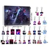 Calendario de Cuenta Regresiva Navideña para Grupo de Chicas Cazadoras de Kpop Transfronterizo Caja Sorpresa Colgante de Llavero Acrílico para Mochila de Coche