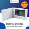 Fábrica transfronteiriça atacado tridimensional cartão branco em relevo douramento música brochura eletrônica 7 polegadas tela LCD cartão de vídeo