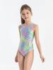 Traje de baño de escamas de pez para niñas, Lindo traje de baño de una pieza, Traje de baño de una pieza triangular para niñas, Traje de baño para niños mayores, Aprendiendo a nadar
