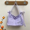 Bolso de Mano Bordado con Letras Estilo Coreano para Mujer, Bolso de Hombro Casual Simple para Viajero, Bolso Tote de Moda