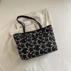 Bolsa Tote Estampada de Alta Qualidade para Axila Feminina 2025 Nova Moda Tendência Versátil Casual Ombro Mão