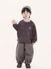 Camiseta de Manga Larga para Niños Changguo Ropa Otoño Nuevo Estilo Coreano Top Infantil para Niños Pequeños Primavera y Otoño Suéter de Algodón Puro