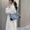Bolsa Feminina de Grande Capacidade 2026 Nova Tendência Moda Verão Versátil Bolsa de Ombro para Aula e Deslocamento Bolsa Transversal