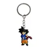 Llavero Creativo Nuevo de Dragon Ball material PVC anime silicona adornos para mochila escolar coche Wukong Vegeta al por mayor