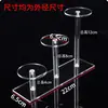 Mini suporte de exibição redondo de acrílico para miniaturas, joias, cosméticos, produtos pequenos, base de coral, suporte de exibição