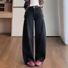 Jeans Scimitar de Moda Relajados de Cintura Alta 2026 Verano Nuevos Versátiles Sueltos Casuales de Pierna Recta Que Favorecen la Figura